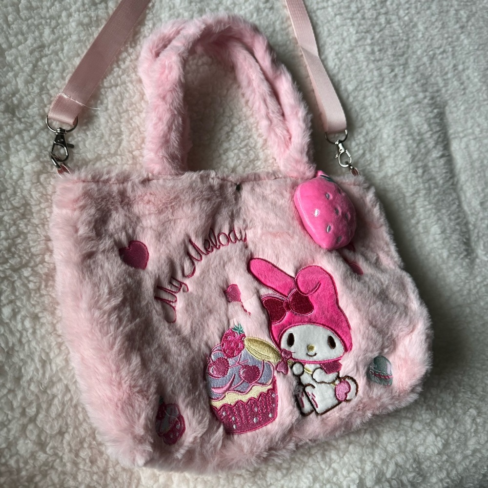 Brand new my melody mini plush tote bag